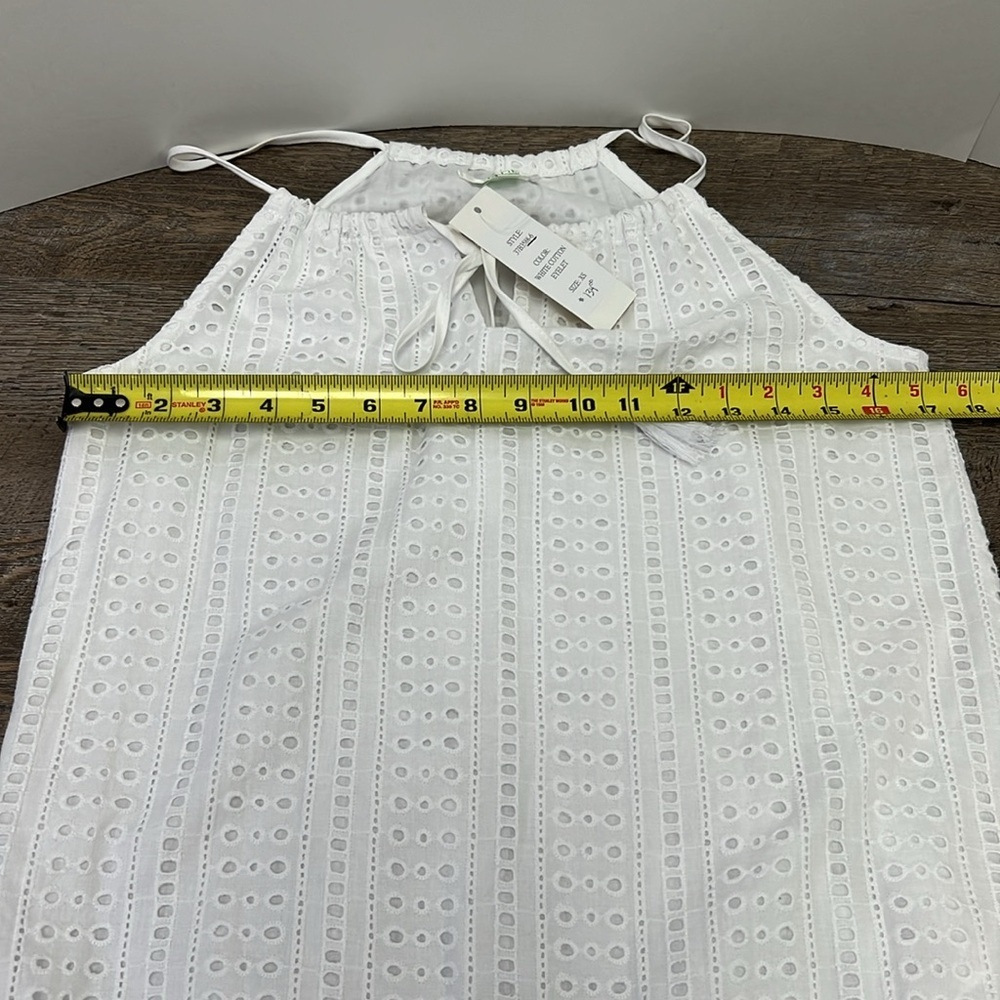 NWT Jade Melody Tam White Eyelet Dress XS - Picture 11 of 13